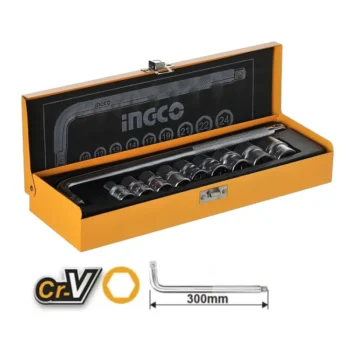 INGCO  10 Pcs 1/2" socket set