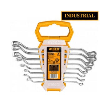INGCO 8pcs offset ring spanner set Size:6-22mm