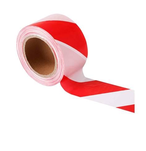 red-white-feflective-tape-for-sale-in-Kenya 2 Pack Caution Tape Roll, Red and White Stripes, High Visibility - Image 1