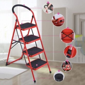 Steel Ladder Foldable 4 Steps Ladder