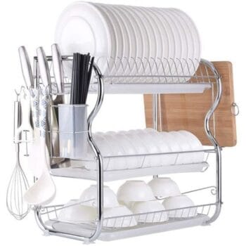 3Tier Stainless Steel Dish  Drying Rack
