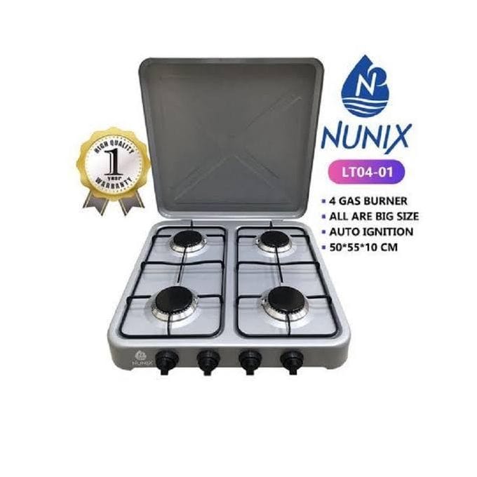 1 (5) Nunix TABLE TOP 4 GAS COOKER - Image 1