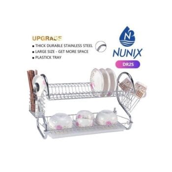 Nunix 2 Layer Stainless Steel Dishrack DR2S