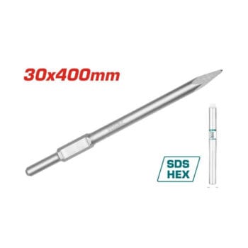 Total Hex chisel 30X400mm,point