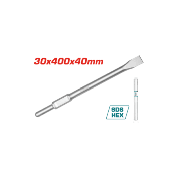 Total Hex chisel 30 X400X 35mm,flat