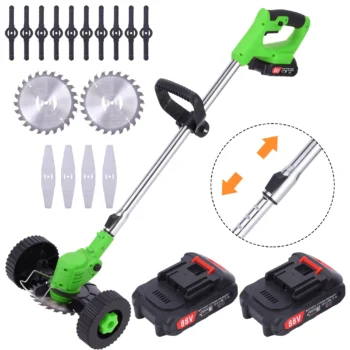Cordless grass trimmer with 48v battery.
