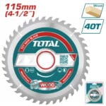 Total TCT saw blade 115mm(4-1/2") 40T