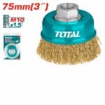 Total Wire cup brush Dia: 75mm, 3"