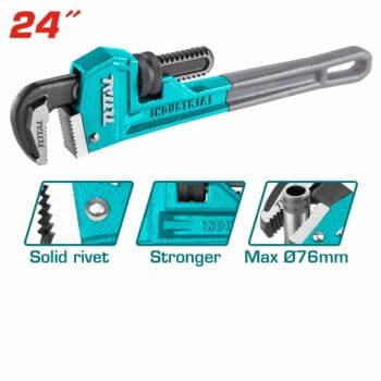 Total  Pipe wrench Size:24"