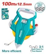 Total Fibreglass measuring tape 100mx12.5mm