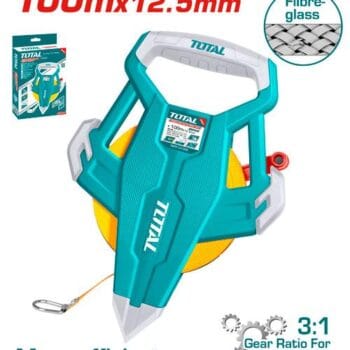 Total Fibreglass measuring tape 100mx12.5mm
