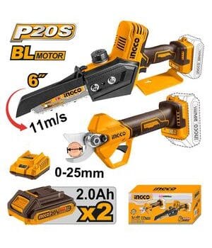 Cordless gauge straight shear combo kit
