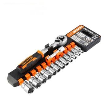 14 PCS 1/4" RATCHET HANDLE WITH SOCKETS SET