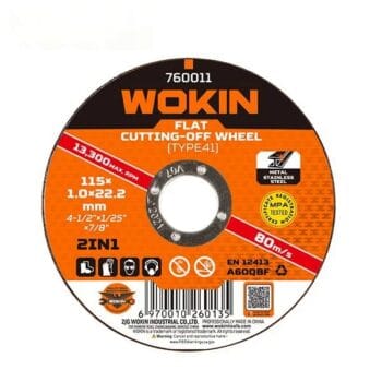 Wokin FLAT CUTTING-OFF WHEEL 115*1.0*22.2MM