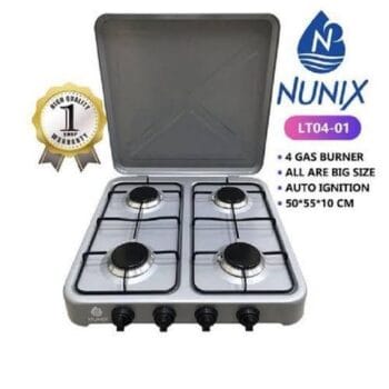 Nunix TABLE TOP 4 BURNER GAS COOKER (ALL GAS)