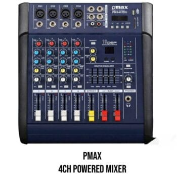 Powerful PMax 4CH Powered Mixer