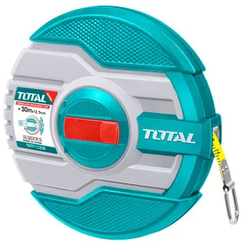 TOTAL Fibreglass measuring tape 30mx12.5mm