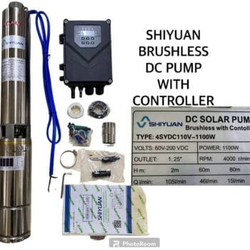 Shiyuan Water Pump 80M Brushless DC with a Controller
