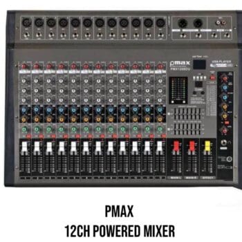 Powerful PMax 12CH Powered Mixer