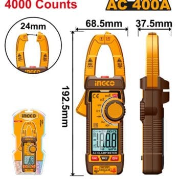 INGCO Digital AC clamp meter 4000 Counts