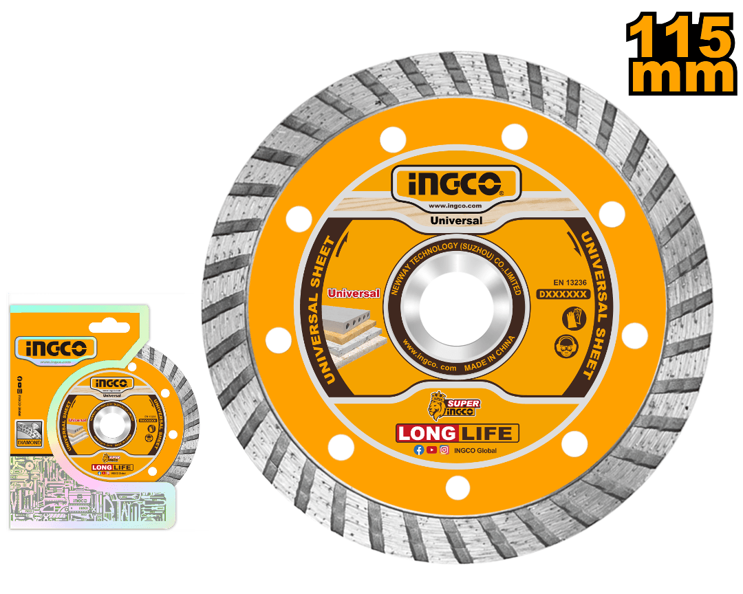 DMD031152 INGCO Turbo diamond disc 115(4-1/2")X22.2mm - Image 1