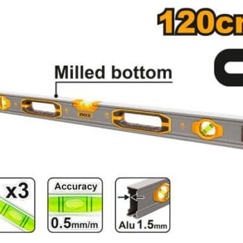 Spirit level with powerful magnets HSL38120M