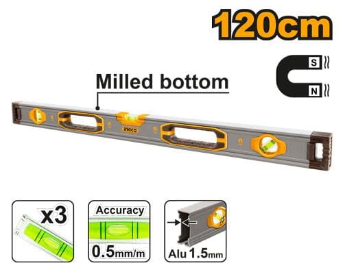 HSL38120M Spirit level with powerful magnets HSL38120M - Image 1