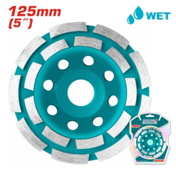Total Diamond Cup Wheels Double Row Segmented