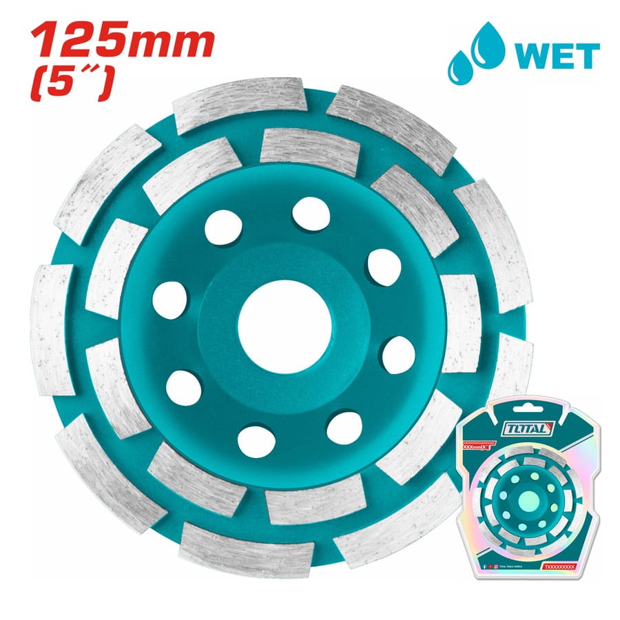 TAC2421251 Total Diamond Cup Wheels Double Row Segmented - Image 1