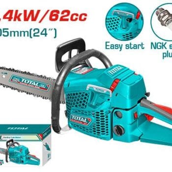 Total Gasoline chain saw Displacement:62cc