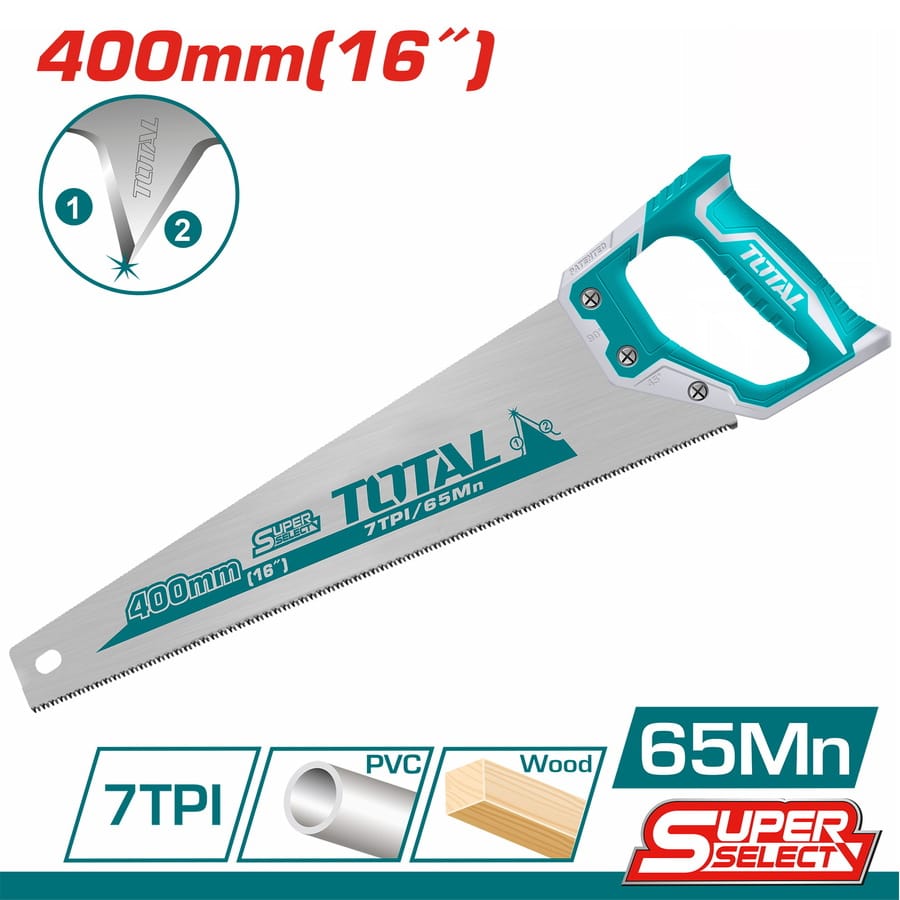 THT55400 Total Hand saw Length: 400mm/16" (6pcs) - Image 1