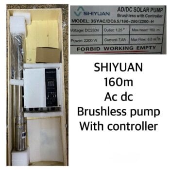 Shiyuan AC/DC Brushless water pump 160M With Controller