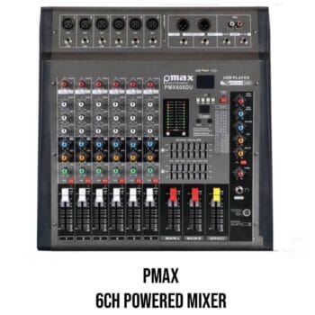 PMAX 6CH Powered Mixer