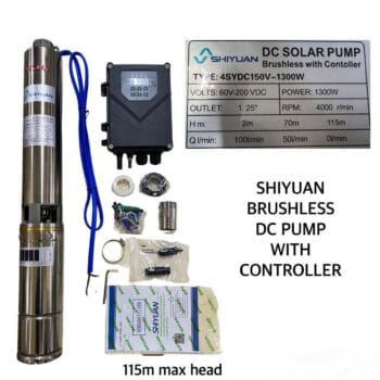 Shiyuan Brushless DC Water Pump 115M With Controller