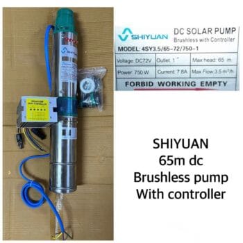 Shiyuan Brushless dc water pump 65M with controller