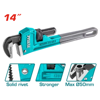 Total Pipe wrench Size:14" (350mm)
