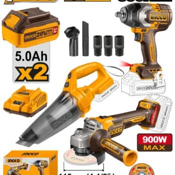 Ingco Cordless 3 Pcs combo kit COSLI240789