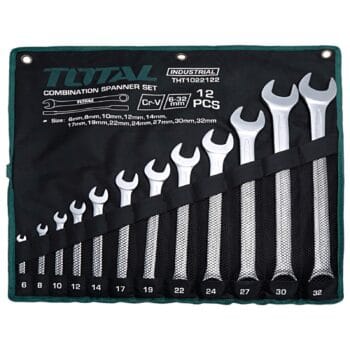 Total 12 Pcs combination spanner set