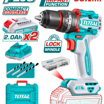 Quality Total Compact Brushless Cordless Impact Drill 20V TIDLI20558