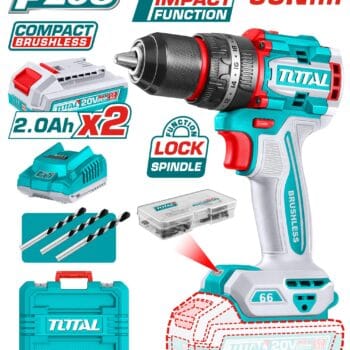 Quality Total Compact Brushless Cordless Impact Drill 20V TIDLI20668
