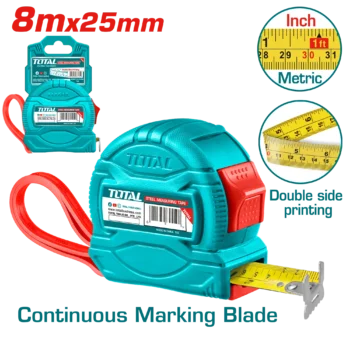Strong Total Steel measuring tape 8mx25mm