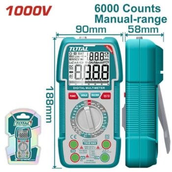 Powerful Total Digital multimeter 6000 counts