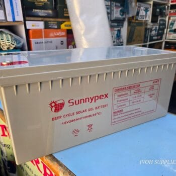 Powerful Sunnypex 200Ah Deep cycle Gel Battery