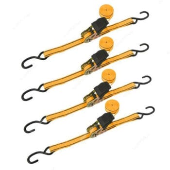 Tolsen Industrial 4PCS Ratchet Tie Down Set 25mm x 5M