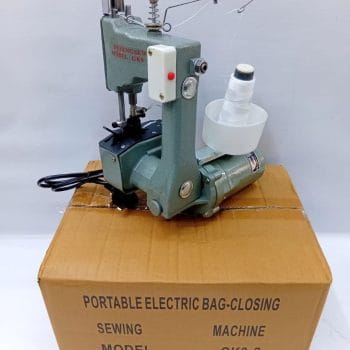Portable electric bag closing machine
