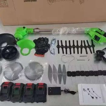 4 battery packs cordless brush cutter