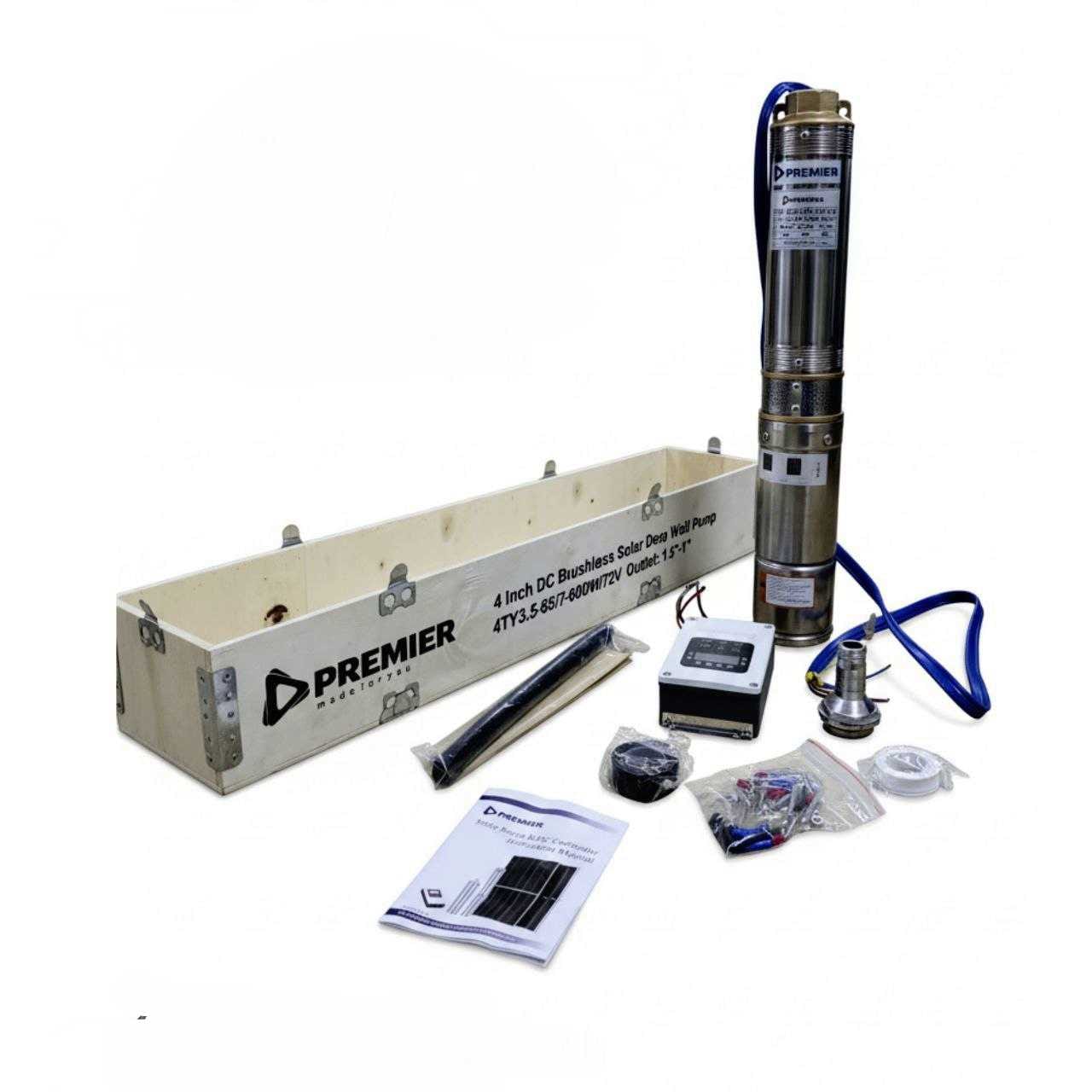 8d73a118-3a39-49a2-86c3-b1ae65c10894 Premier solar dc brushless submersible pump 65M 600W 72V - Image 1