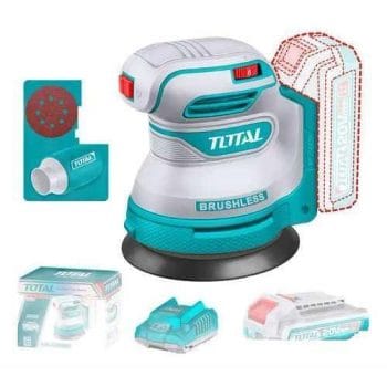 Total Cordless random orbit sander 125mm 20v