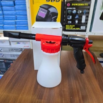 Foam gun with single nozzle