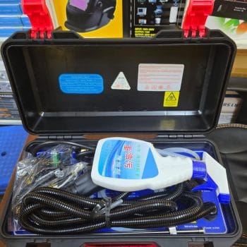Portable high-pressure steam cleaner in a toolbox